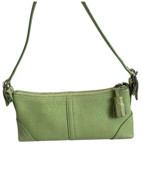 Coach 2006 Green Leather Shoulder Bag F10684